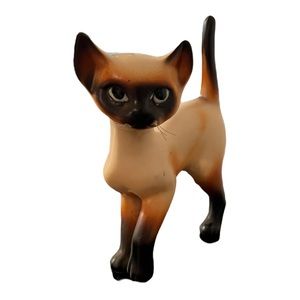 Vintage Norcrest China Siamese Cat Porcelain Figurine Japan
